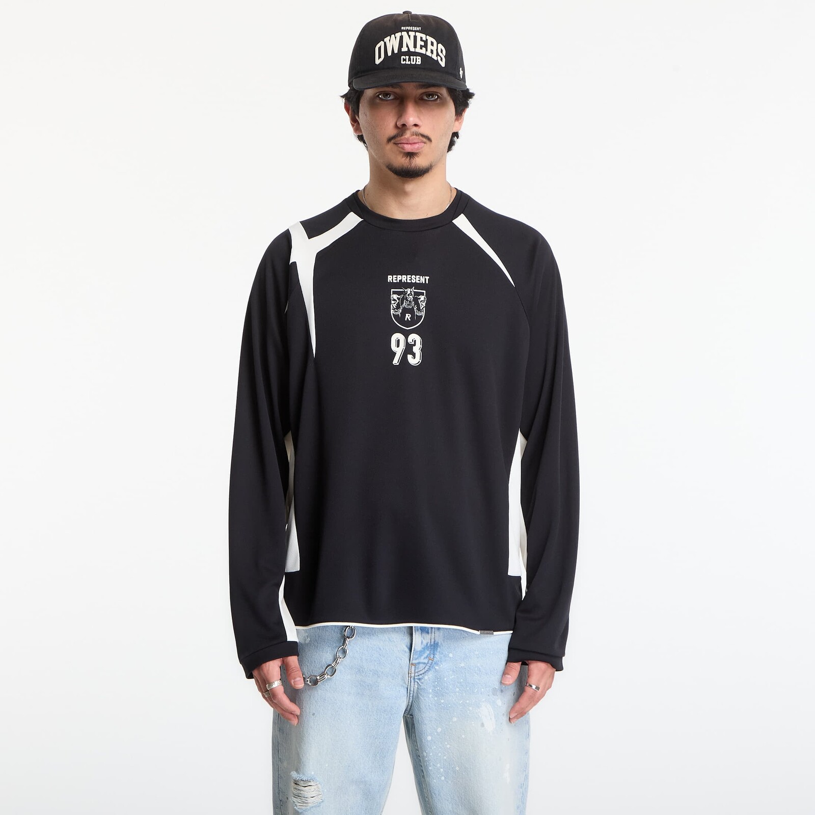 Dres REPRESENT Star Football Long Sleeved UNISEX Jet Black L