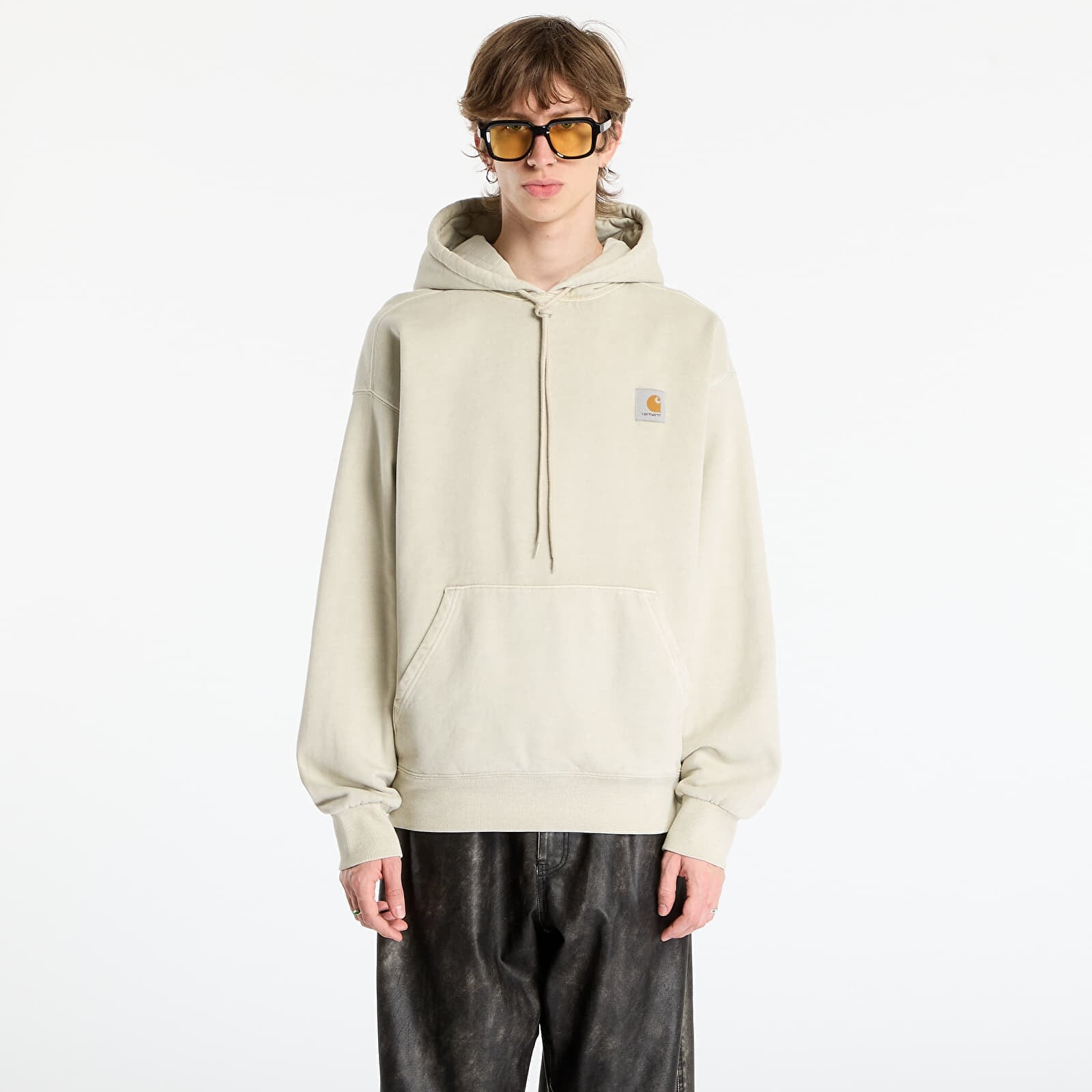 Mikina Carhartt WIP Hooded Vista Sweat UNISEX Fleur De Sel Garment Dyed XS