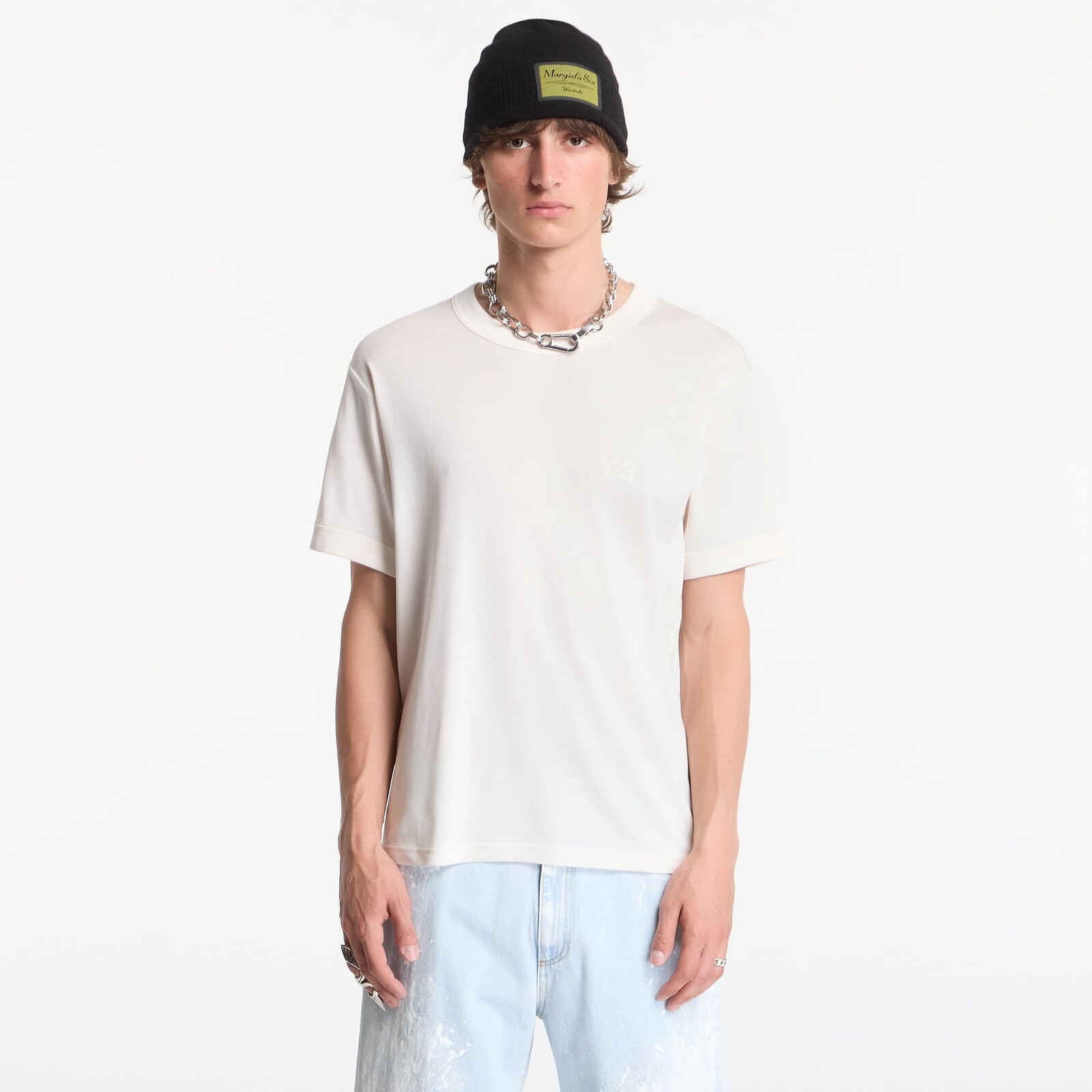 Tričko Y-3 Slim Short Sleeve T-Shirt UNISEX Chalk White XL