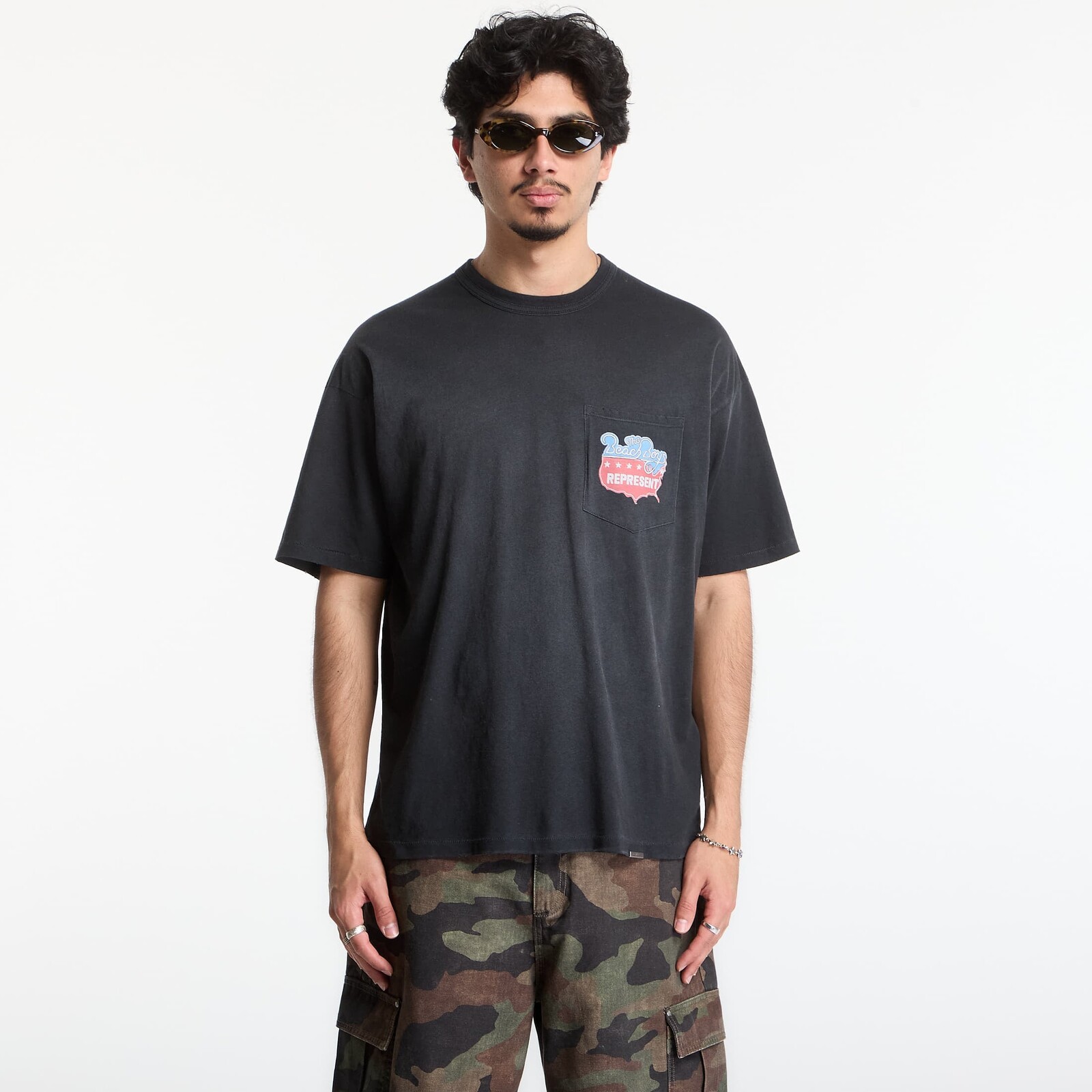 Tričko Represent Beach Boys Americas Band T-Shirt UNISEX Stained Black L