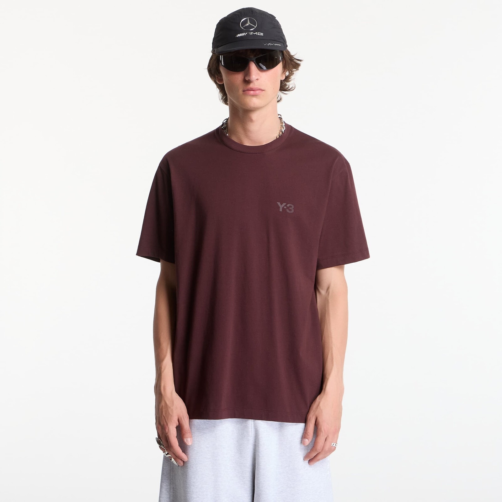 Tričko Y-3 Regular Short Sleeve T-Shirt Night Red M