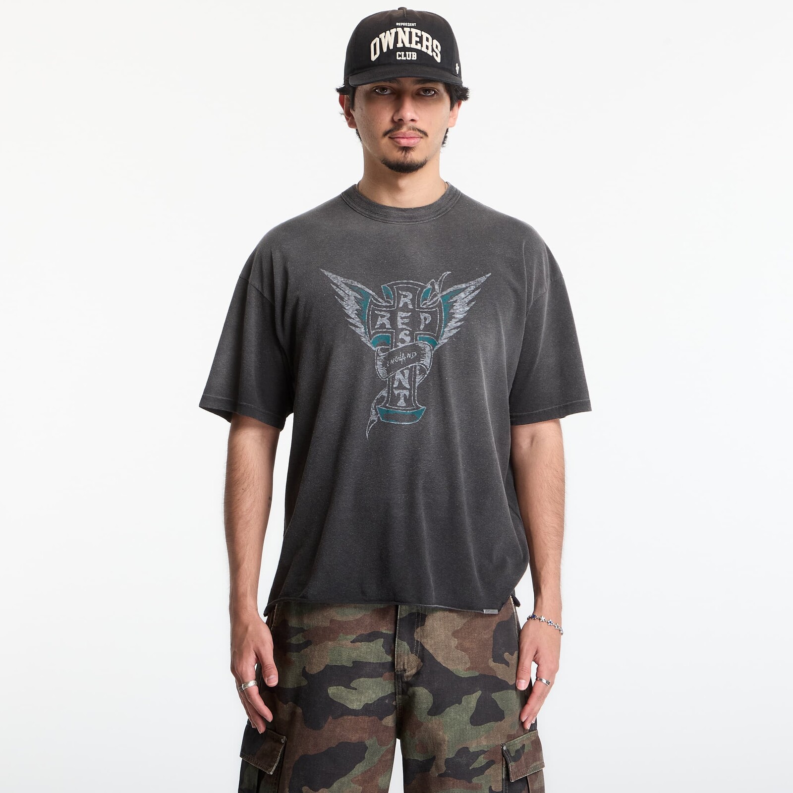 Tričko Represent Westside Tshirt UNISEX Stained Black XXL