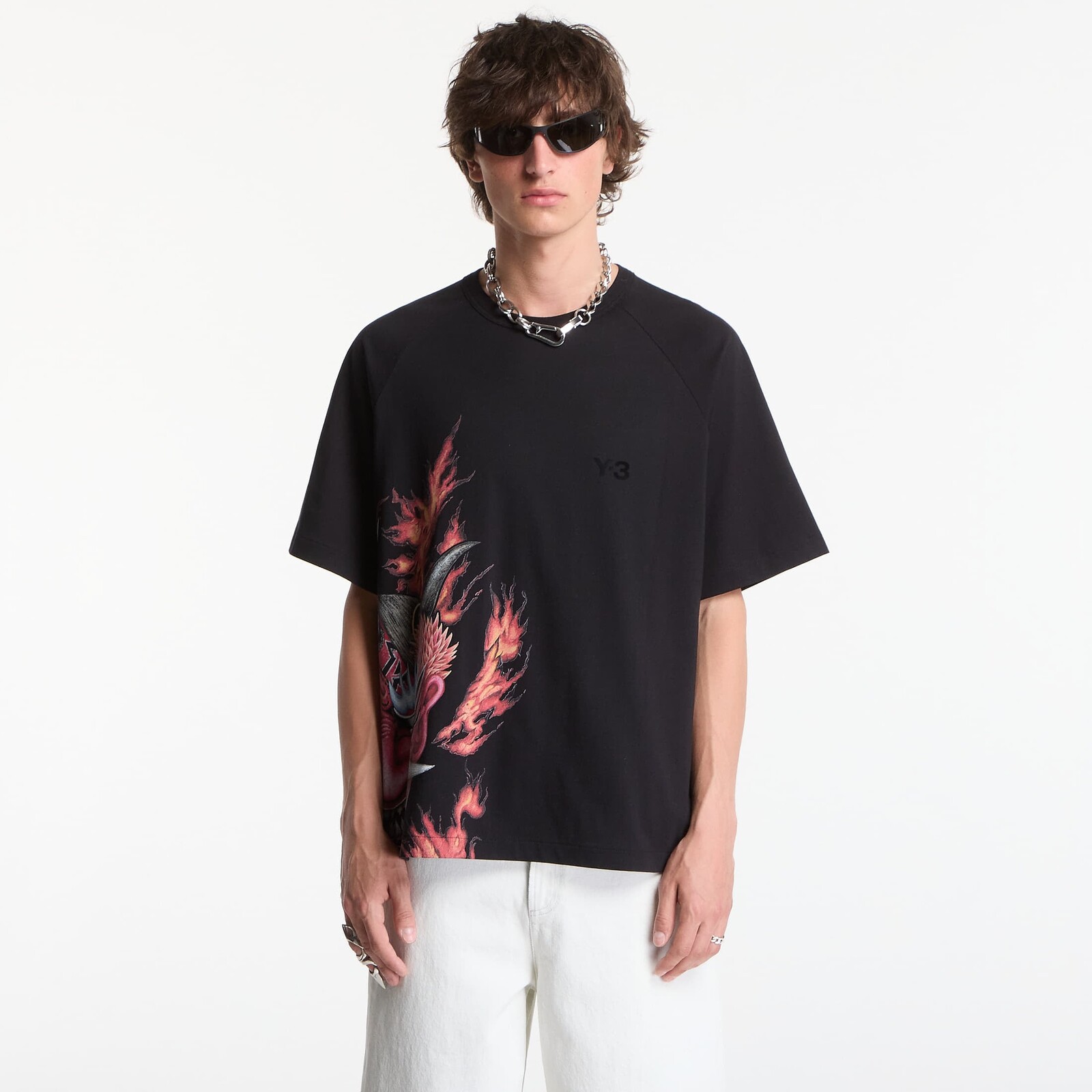Tričko Y-3 Graphic Short Sleeve T-Shirt Black L