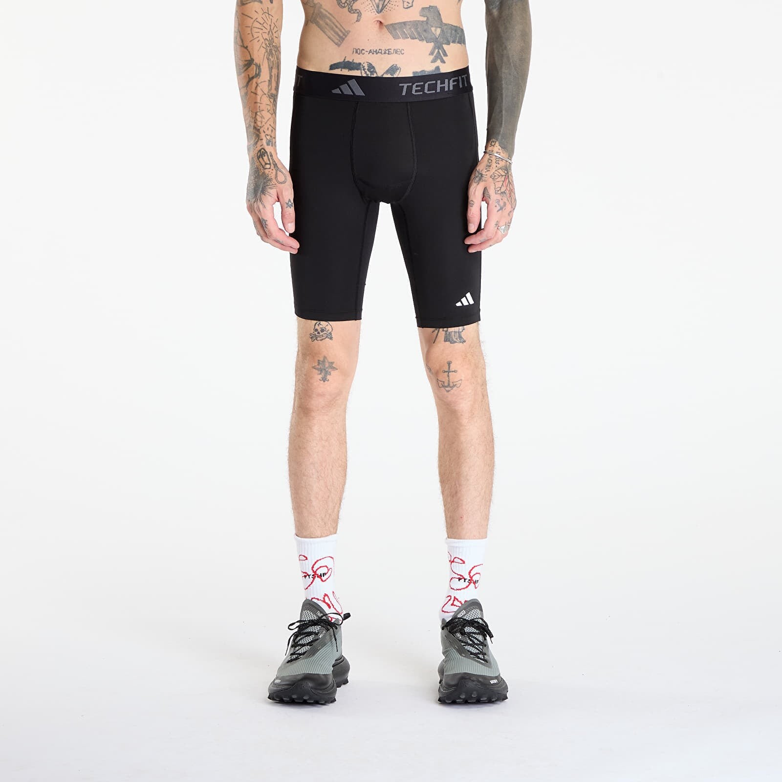 Šortky adidas TECHFIT Compression Training Short Tights Black XL