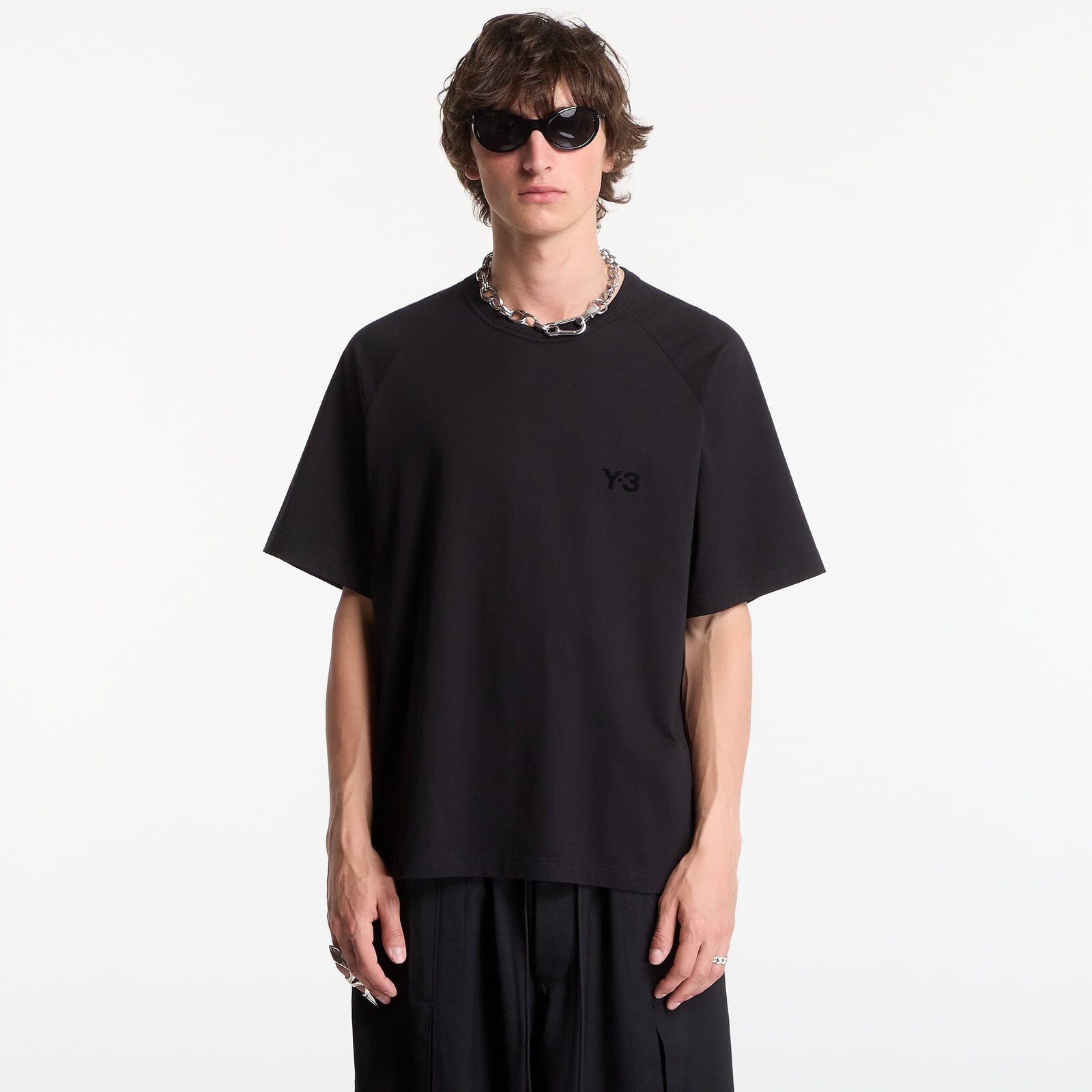 Tričko Y-3 Boxy Short Sleeve T-Shirt Black S