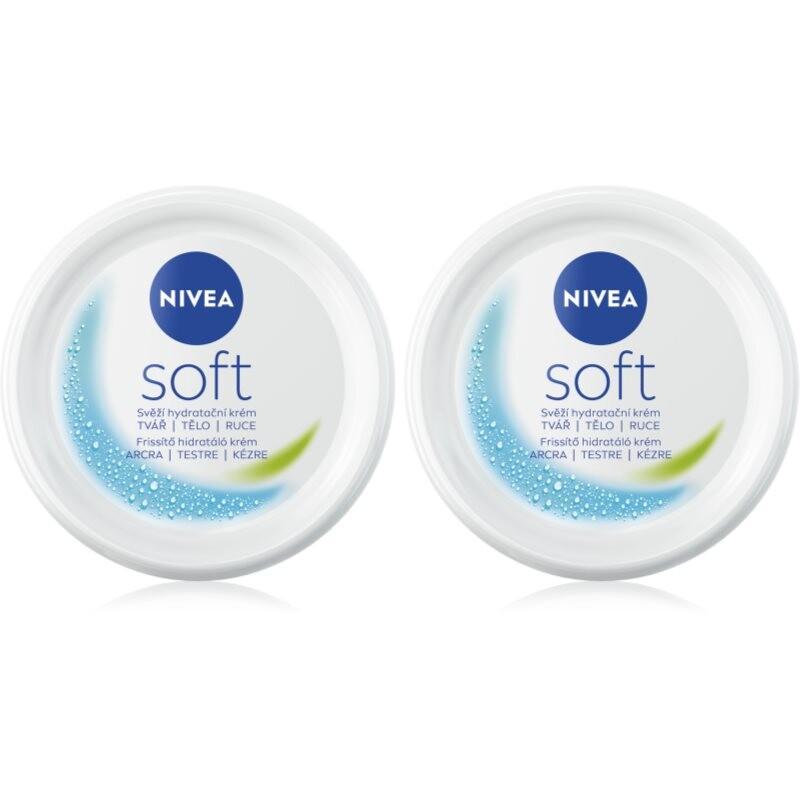 NIVEA Soft svieži hydratačný krém výhodné balenie