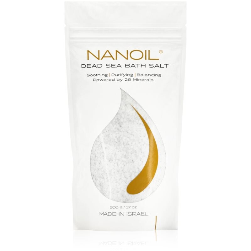 Nanoil Dead sea Bath salt soľ do kúpeľa s minerálmi z Mŕtveho mora 500 g