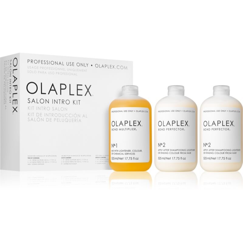 Olaplex Salon Intro Kit Salon Into Kit sada pre chemicky ošterené vlasy 3x525 ml