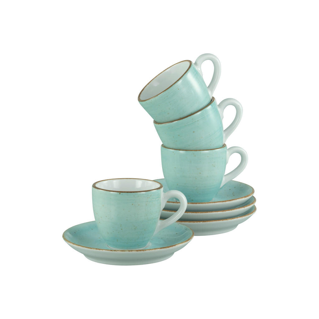 Creatable ŠÁLKA NA ESPRESSO S TANIERIKOM Vintage Nature Aqua