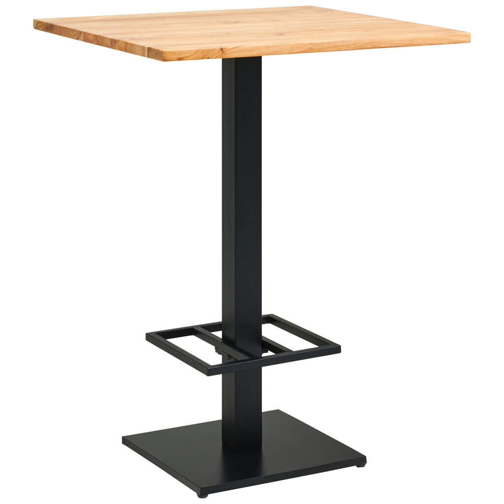 P & B BAROVÝ STÔL, akácia, čierna, farba akácie, 80/105/80 cm