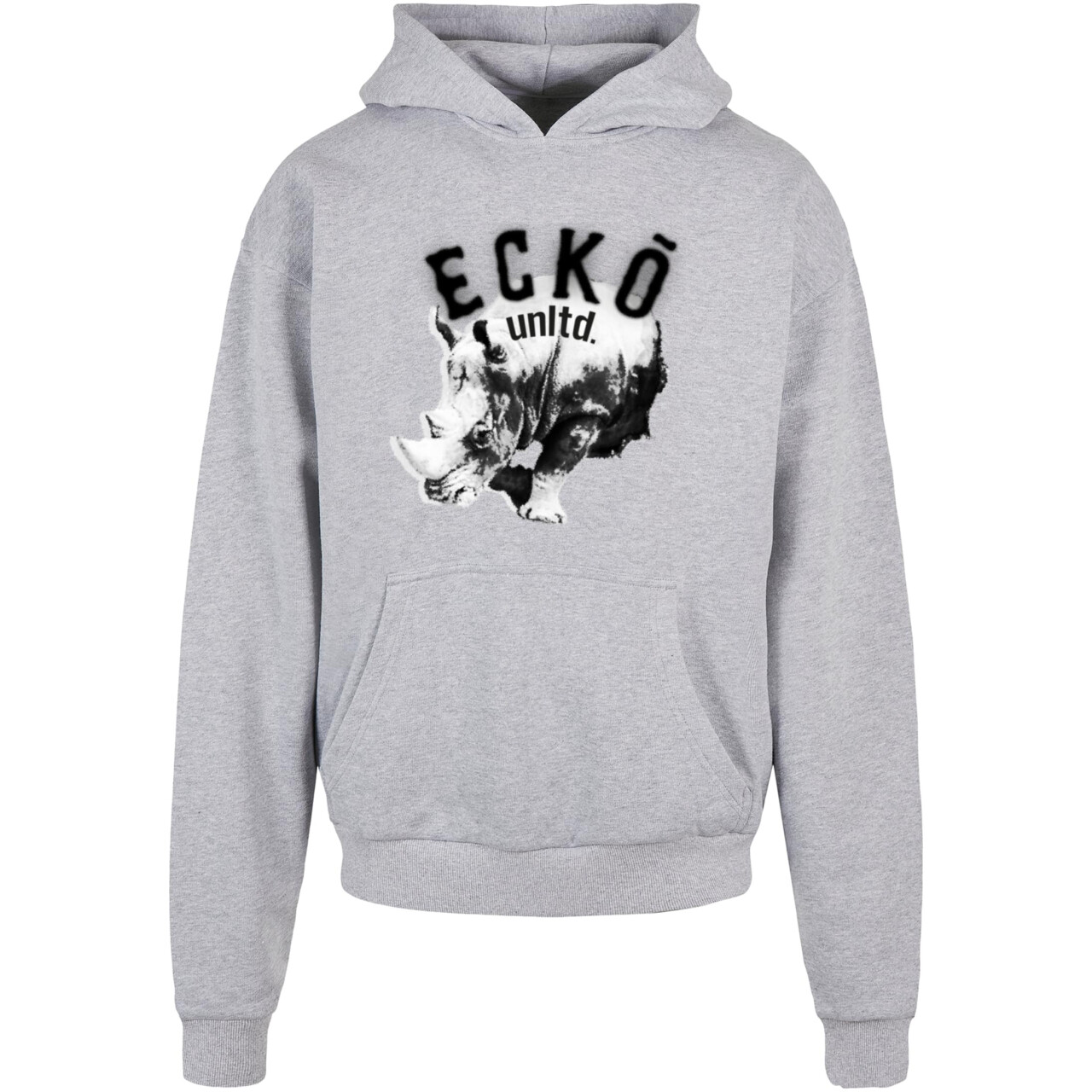 Mikina s kapucňou Ecko Unltd. Rhinop - sivá, S