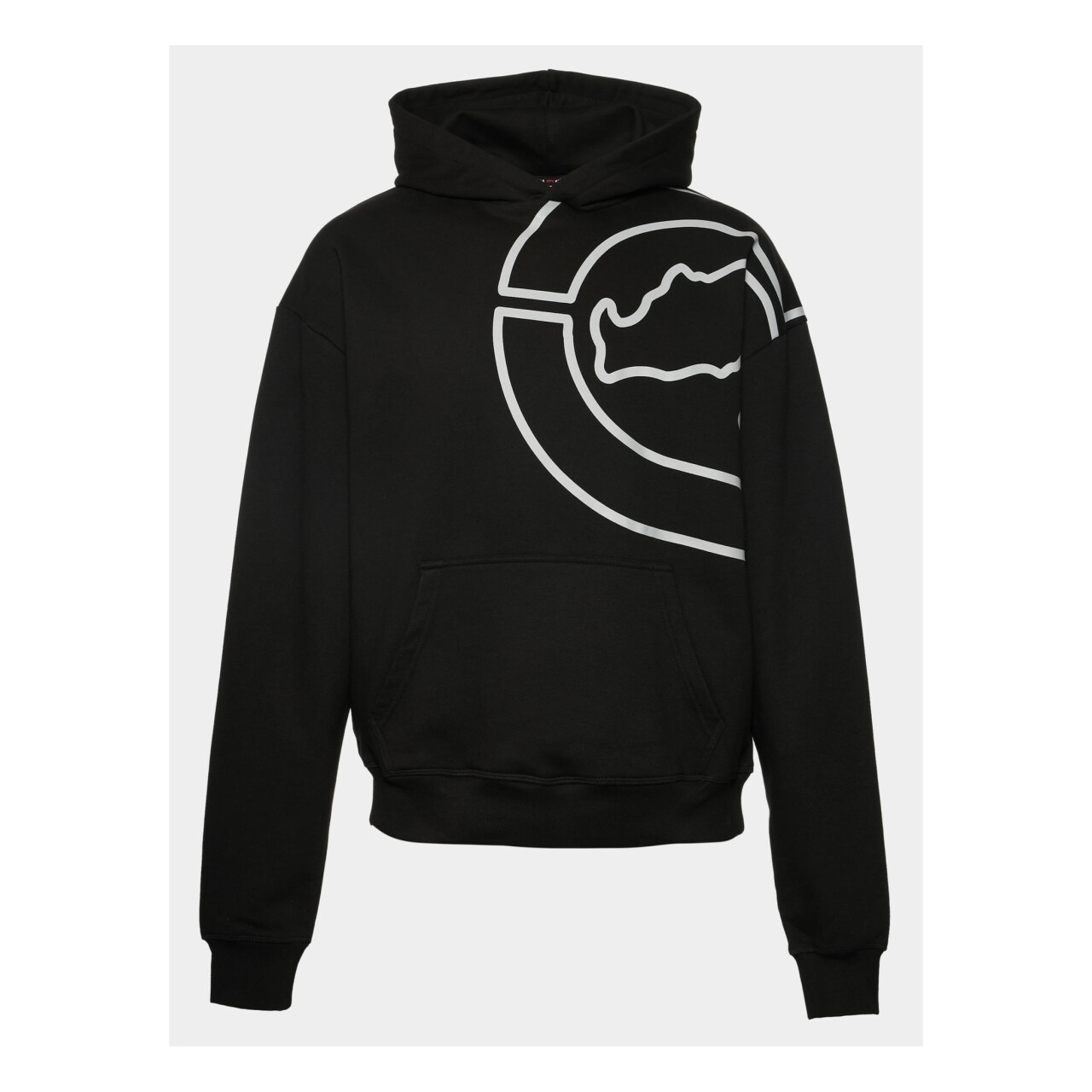 Mikina s kapucňou Ecko Unltd. Big Logo - čierna, S