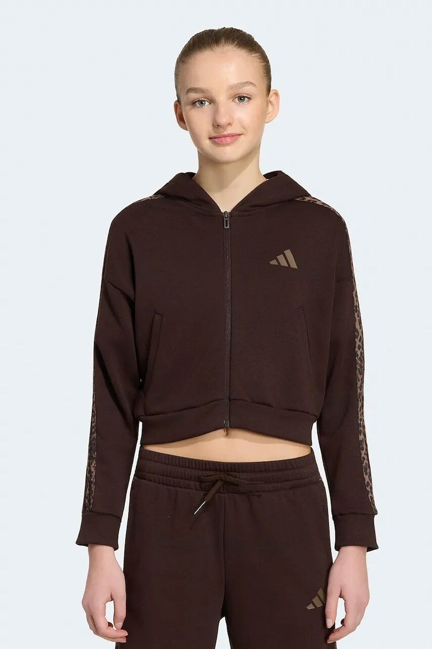 adidas mikina na zips detská s bavlnou