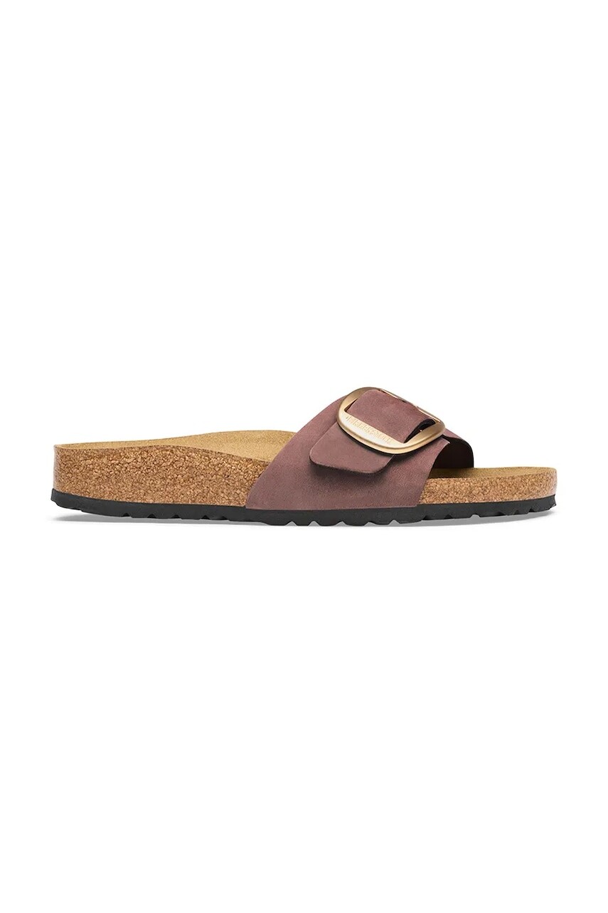 Birkenstock šľapky dámske nubukové Madrid Big Buckle Nubuck Leather