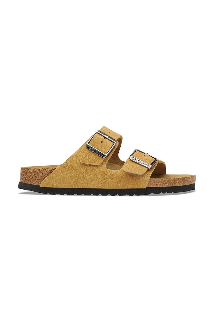 Birkenstock šľapky semišové Arizona Soft Footbed Suede Leather