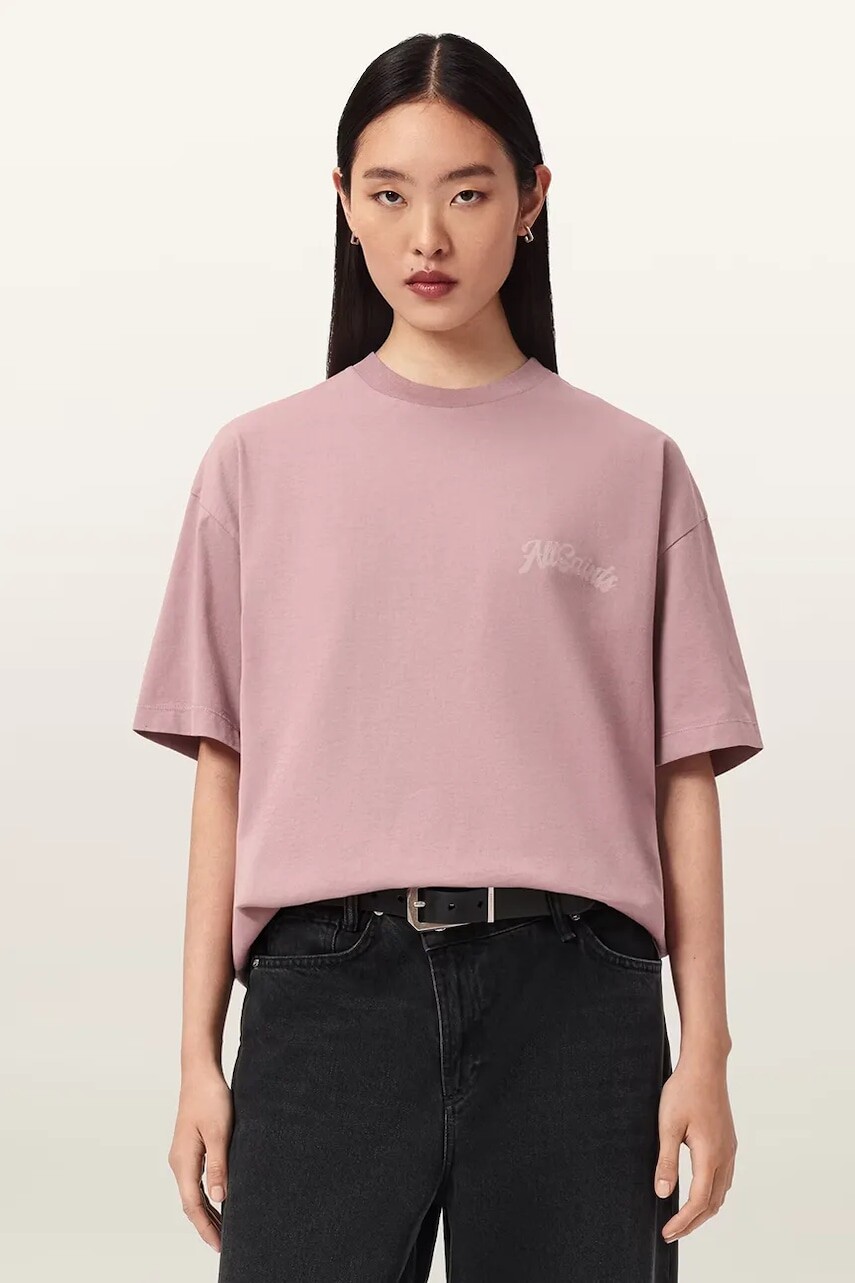 AllSaints oversize tričko dámske bavlnené ODYSSEY ETTA TEE