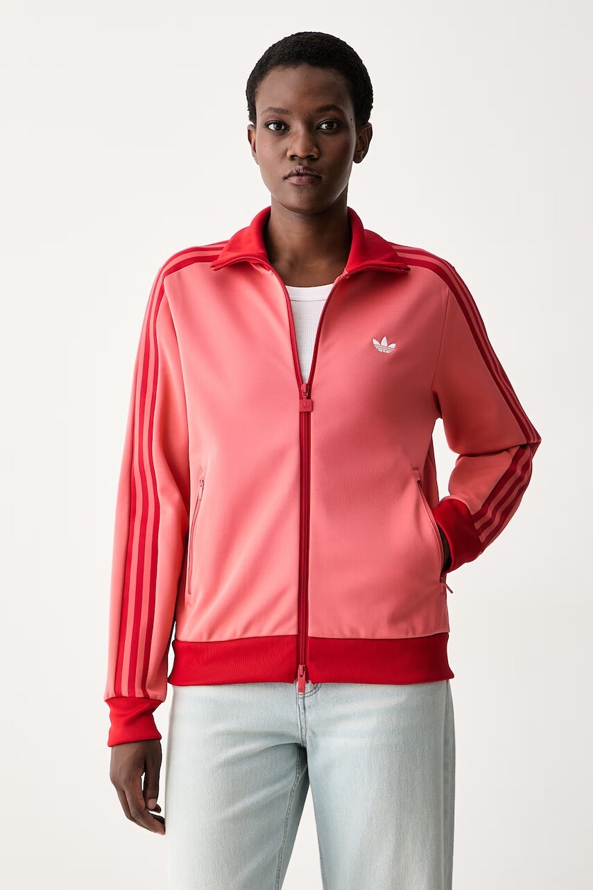 adidas Originals mikina na zips dámska s bavlnou Beckenbauer