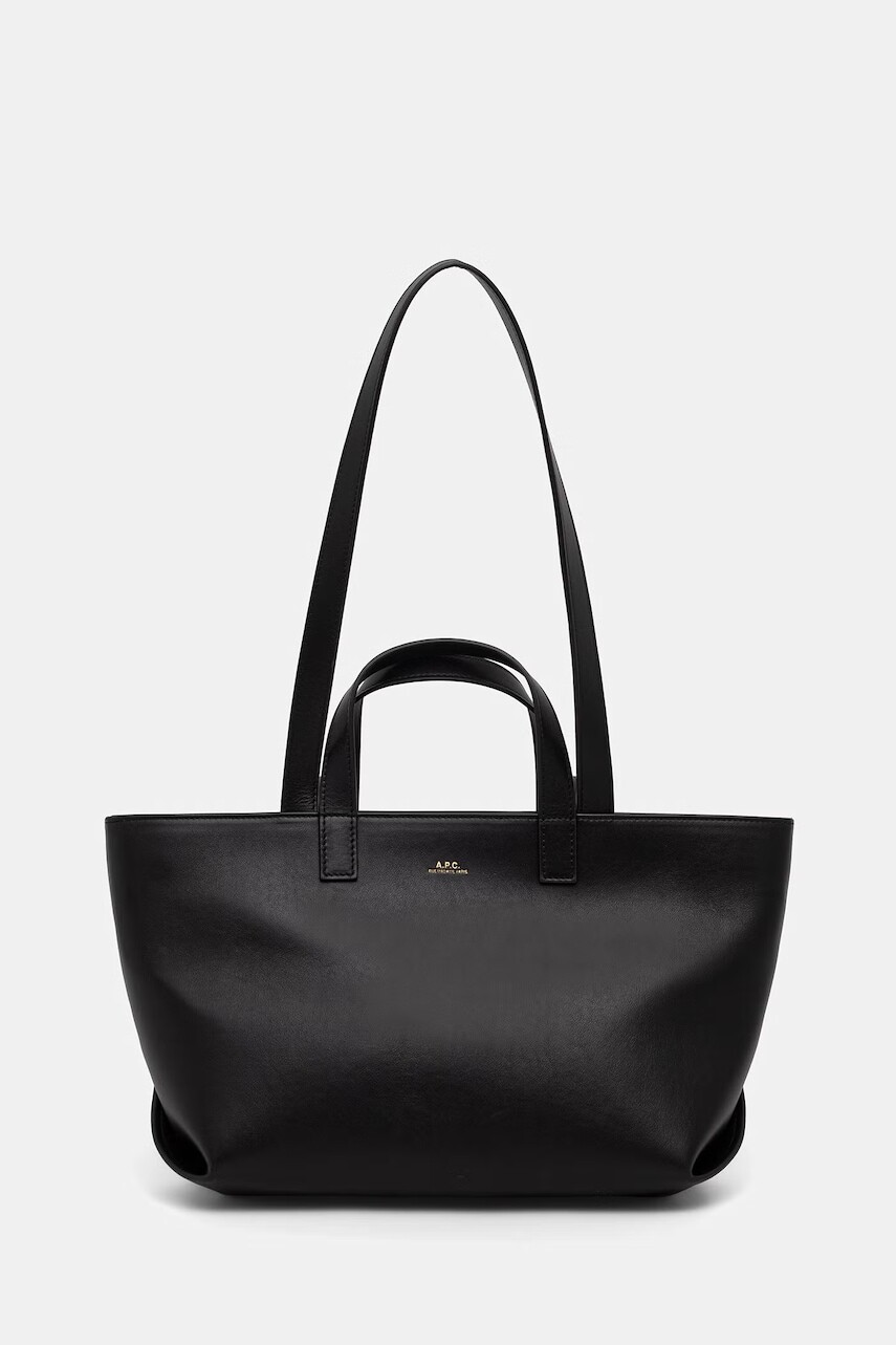 A.P.C. kabelka typu shopper dámska kožená le drummer small