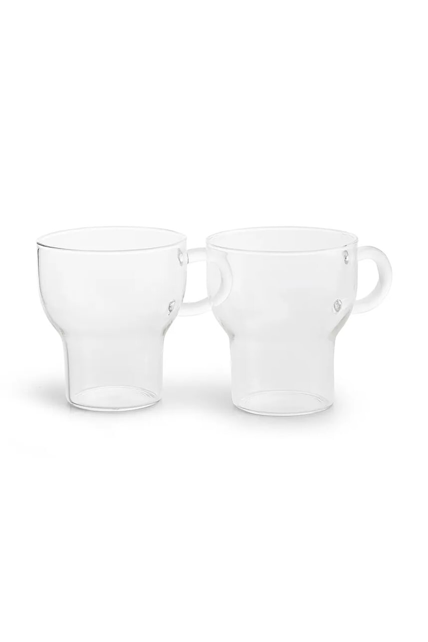 Sagaform sada hrnčekov z borosilikátového skla 250 ml
