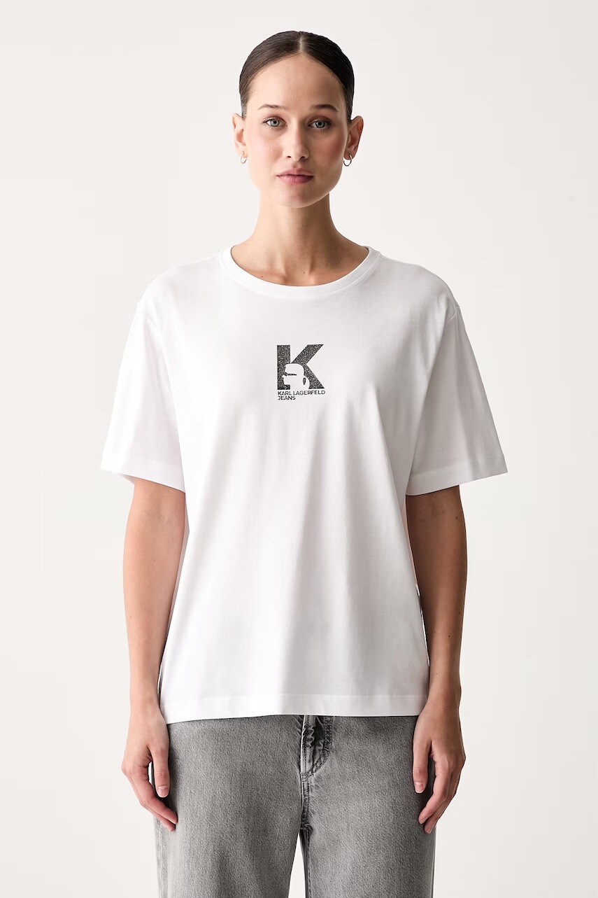 Karl Lagerfeld Jeans tričko dámske s modalom