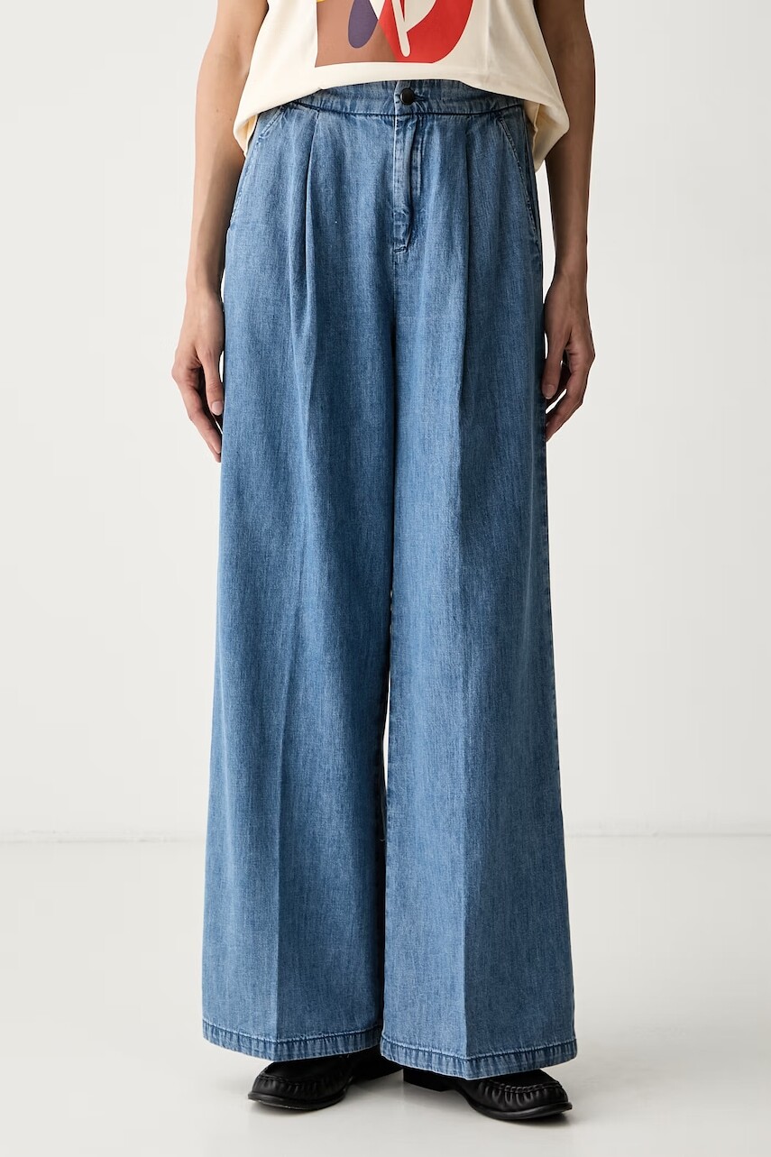 United Colors of Benetton nohavice wide leg dámske