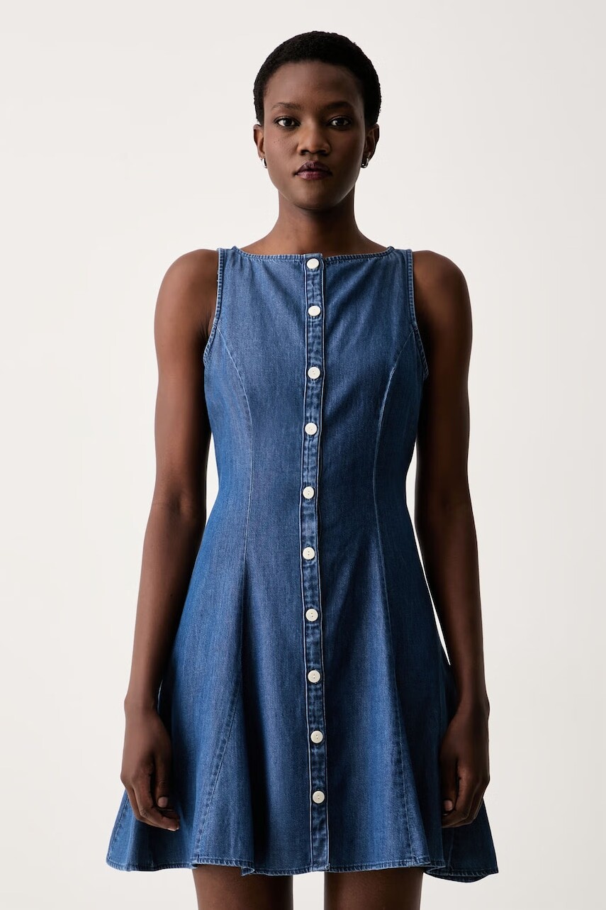 Levi's košeľové šaty s lyocellom MERCER SL MINI