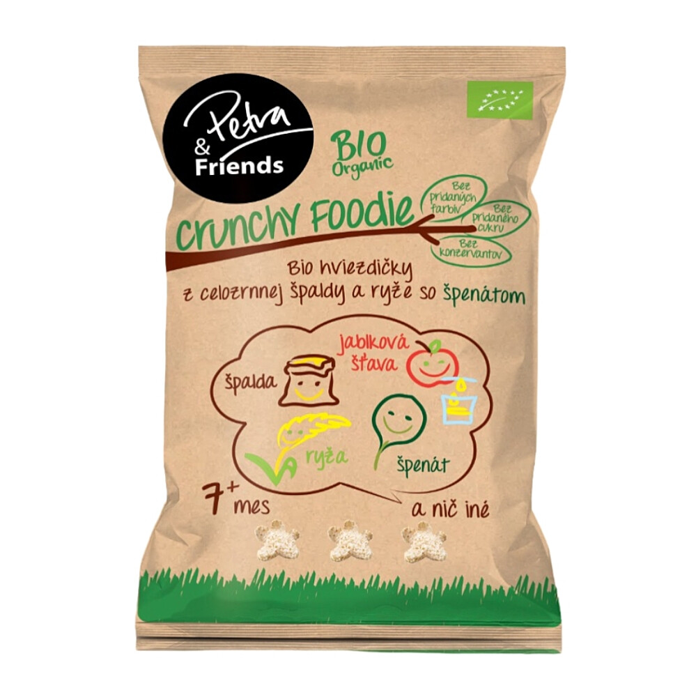 PETRA & FRIENDS Špaldové hviezdičky s ryžou a špenátom BIO 30 g