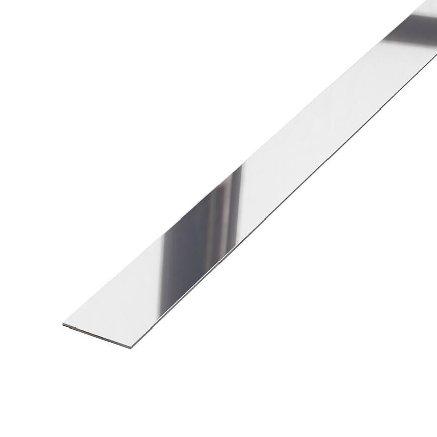 Dekoratívna lišta I 2x60 cm strieborná lesklá