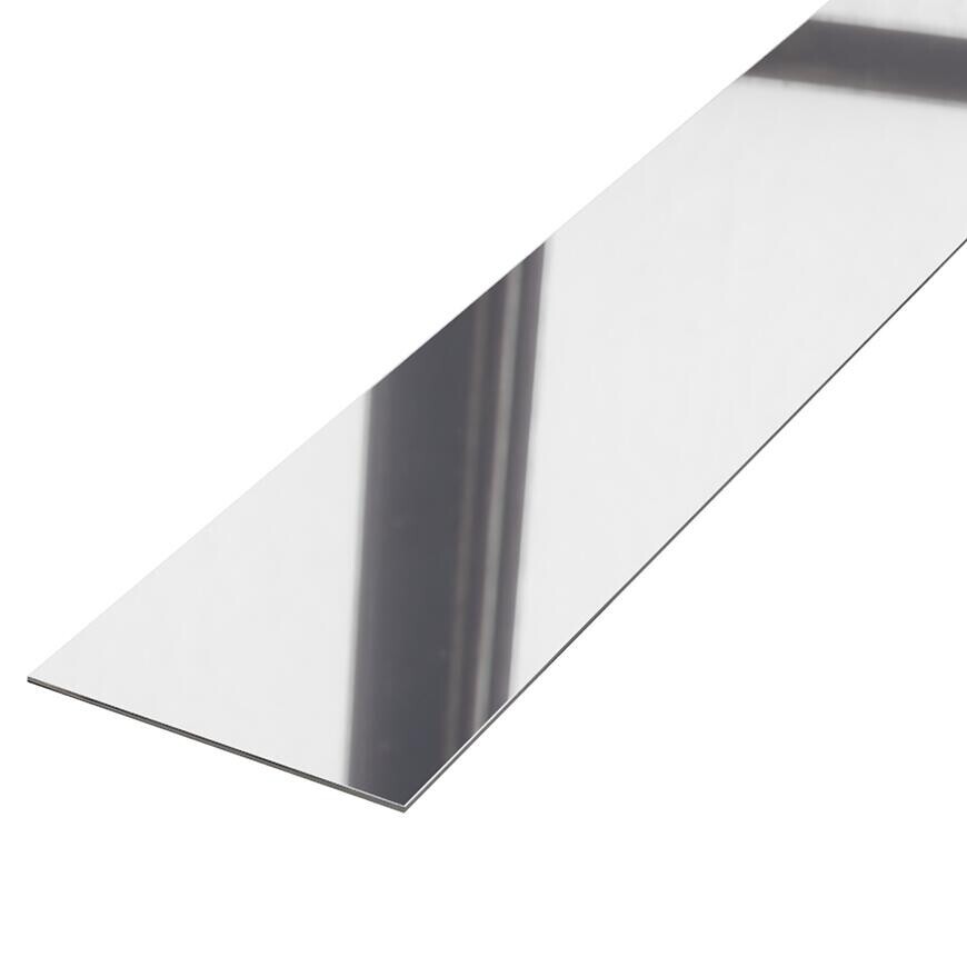 Dekoratívna lišta I 5x270 cm strieborná lesklá