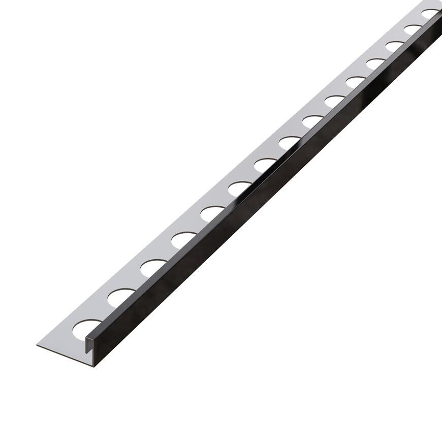 Rohový profil JS 10,5 mm x 270 cm čierny lesk