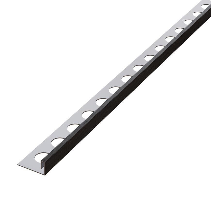 Rohový profil JS 12,5 mm x 270 cm čierny mat