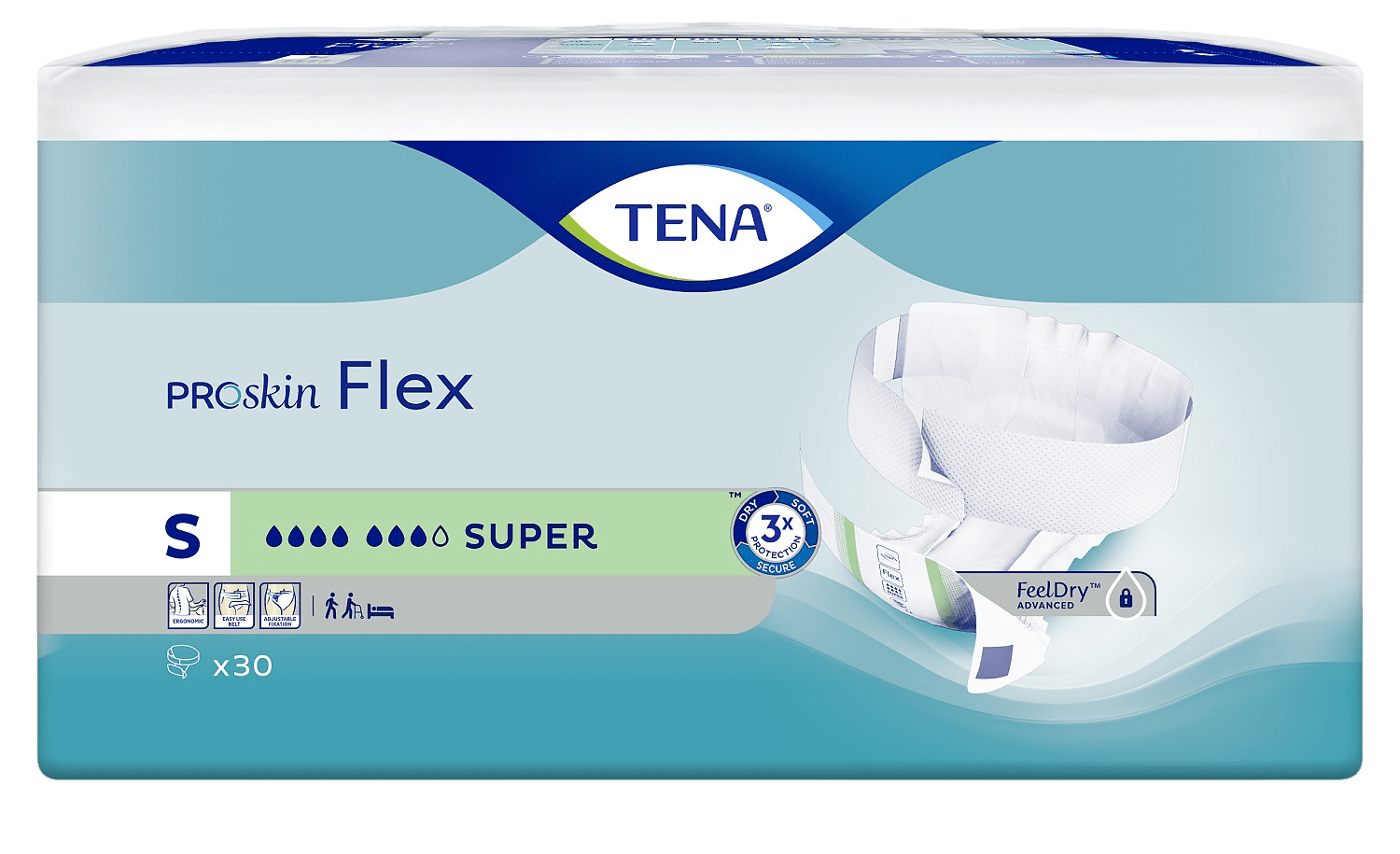 TENA Flex Super Small absorpčné nohavičky s rýchloupínacím pásom 30 ks