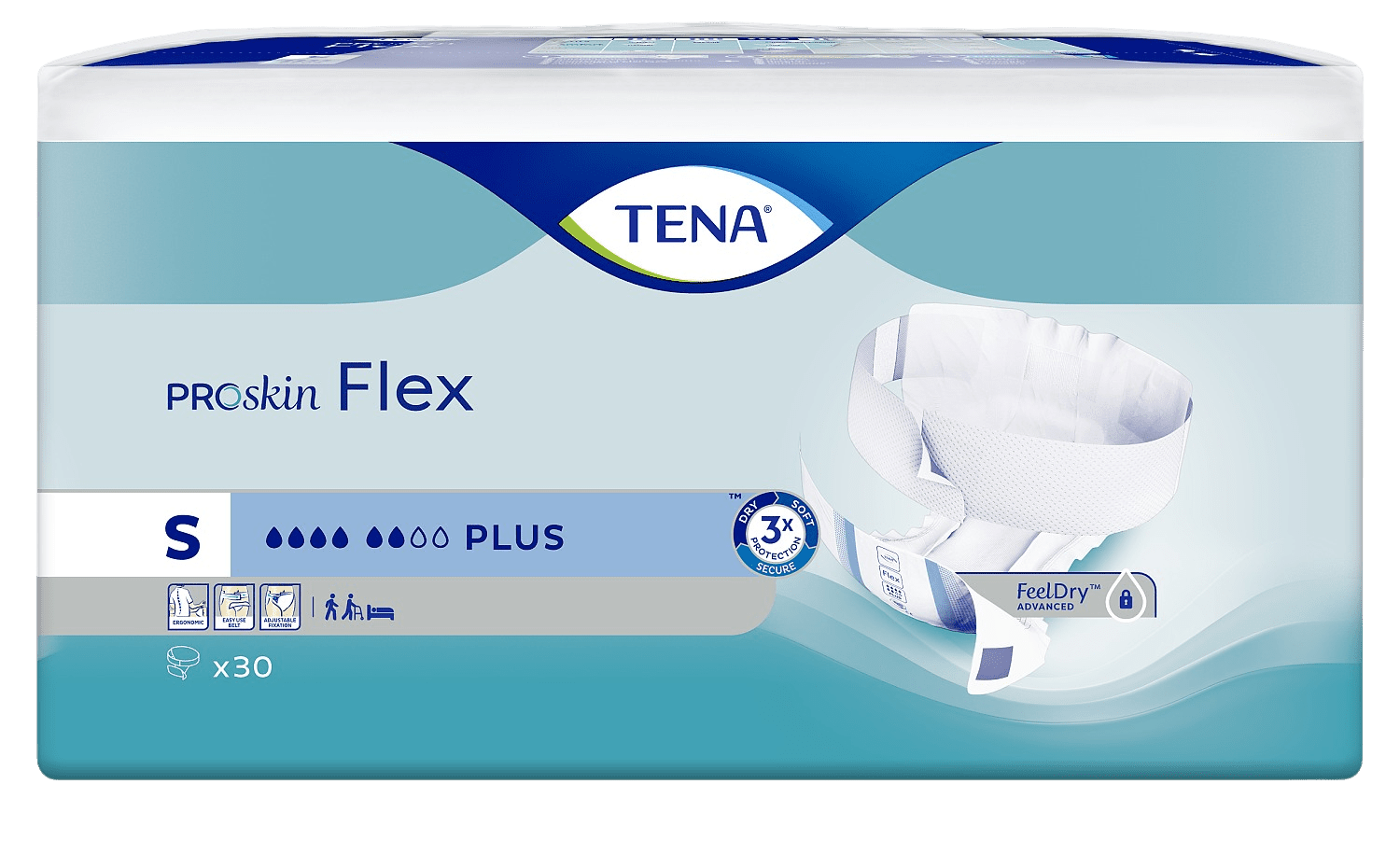 TENA Flex Plus Small absorpčné nohavičky s rýchloupínacím pásom 30 ks