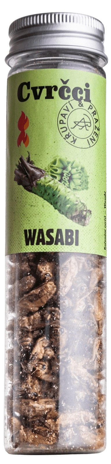SENS Pálivé chrumkavé & pražené cvrčky - Wasabi 20 g