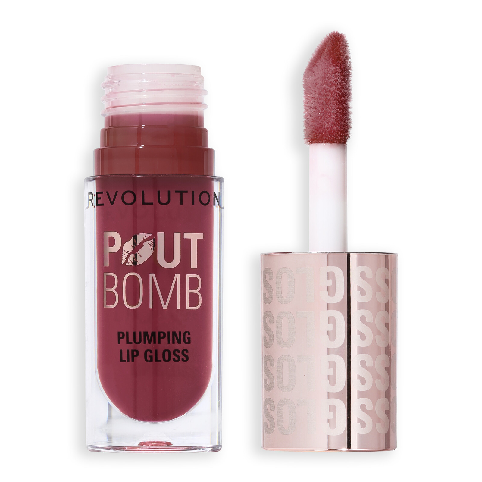 Revolution Lesk na pery Pout Bomb Plumping Lip Gloss 4,6 ml Rosewood Rose Pink