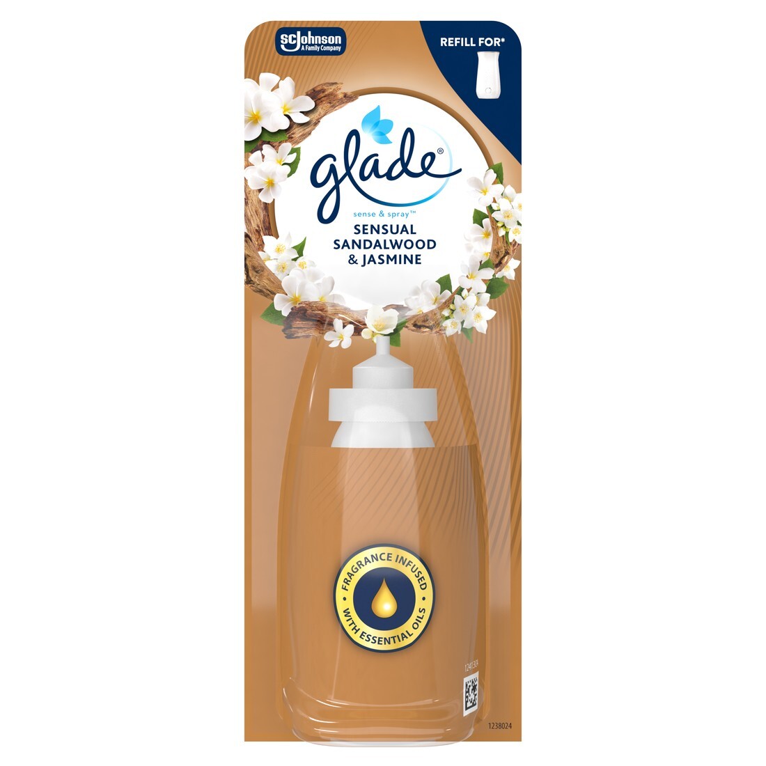 Glade Náplň do osviežovača vzduchu Sense & Spray Sensual Sandalwood & Jasmine 18 ml