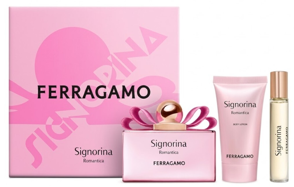 Salvatore Ferragamo Signorina Romantica - EDP 100 ml + telové mlieko 50 ml + EDP 15 ml