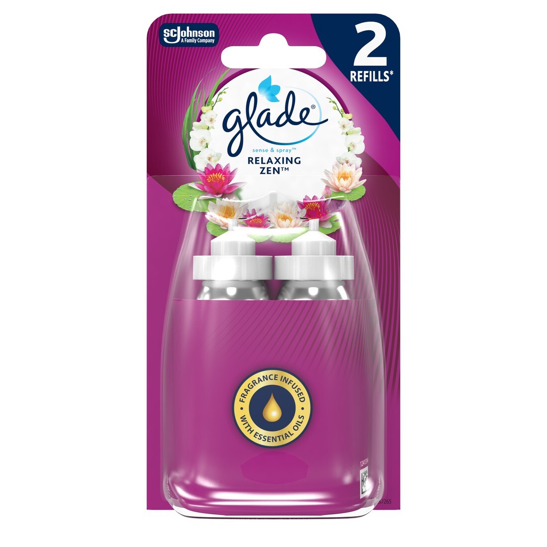 Glade Súprava náplní do osviežovača vzduchu Sense & Spray Relaxing Zen 2 x 18 ml