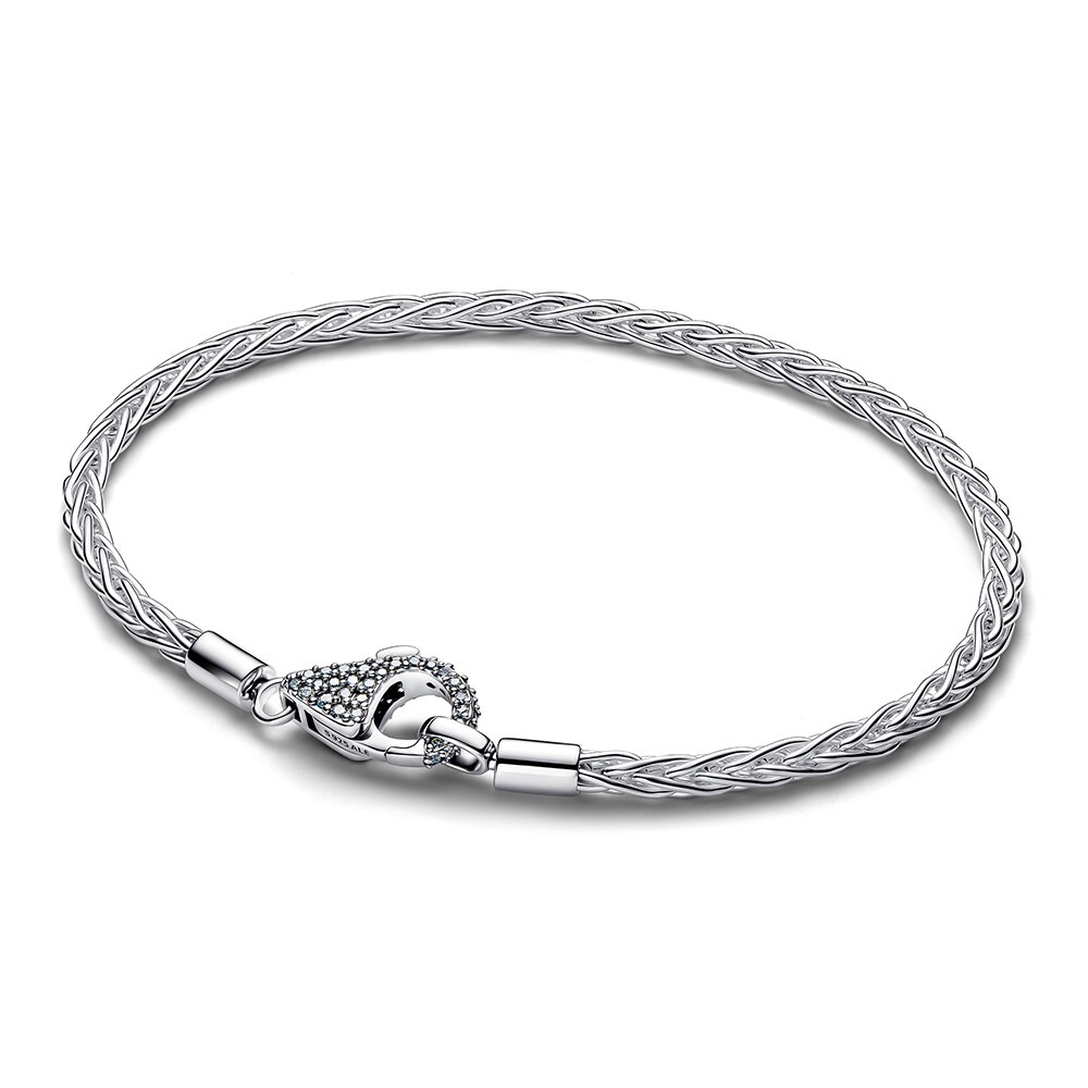 Pandora Strieborný náramok s pavé zapínaním Moments 594462C01 21 cm