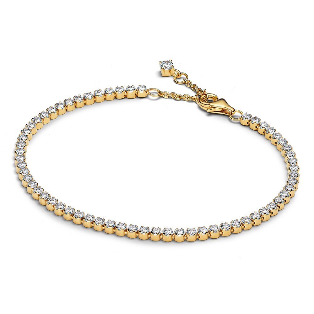 Pandora Tenisový náramok s čírymi zirkónmi Shine Timeless 563927C01 18 cm