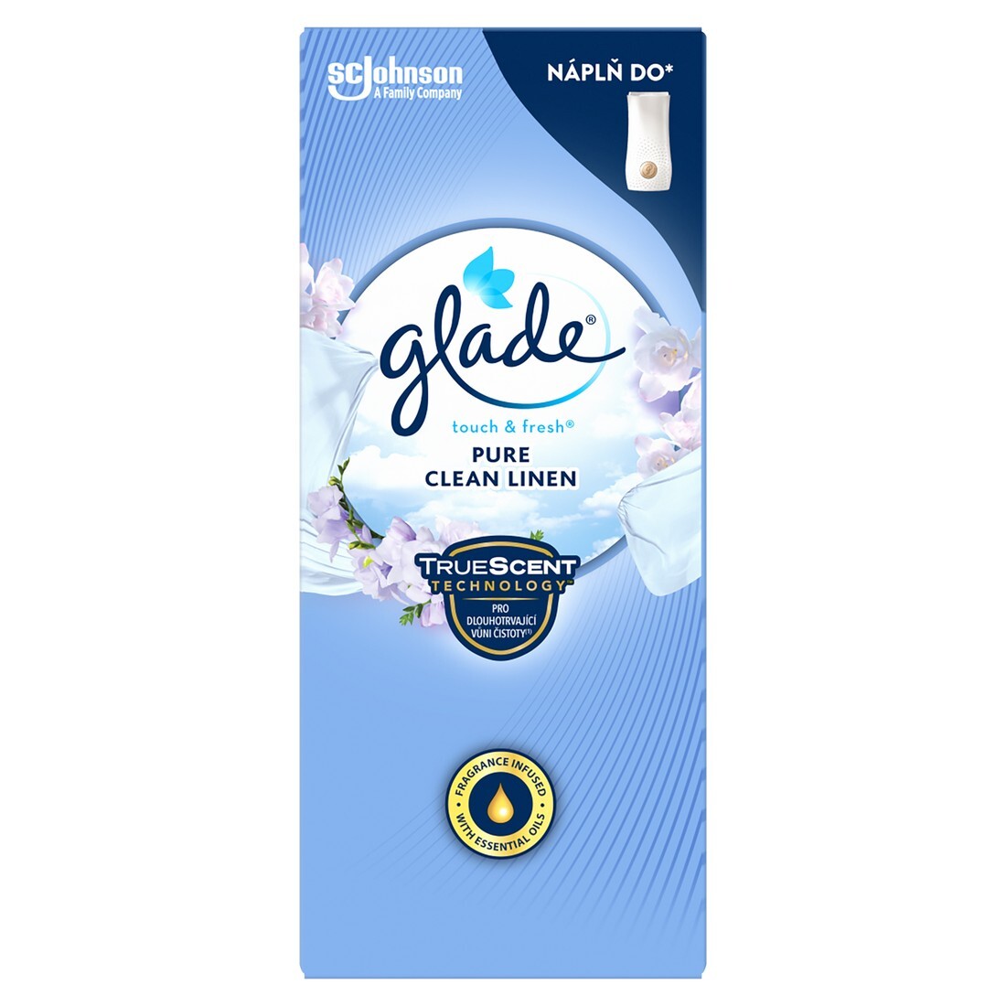 Glade Náplň do osviežovača vzduchu Touch & Fresh Pure Clean Linen 10 ml
