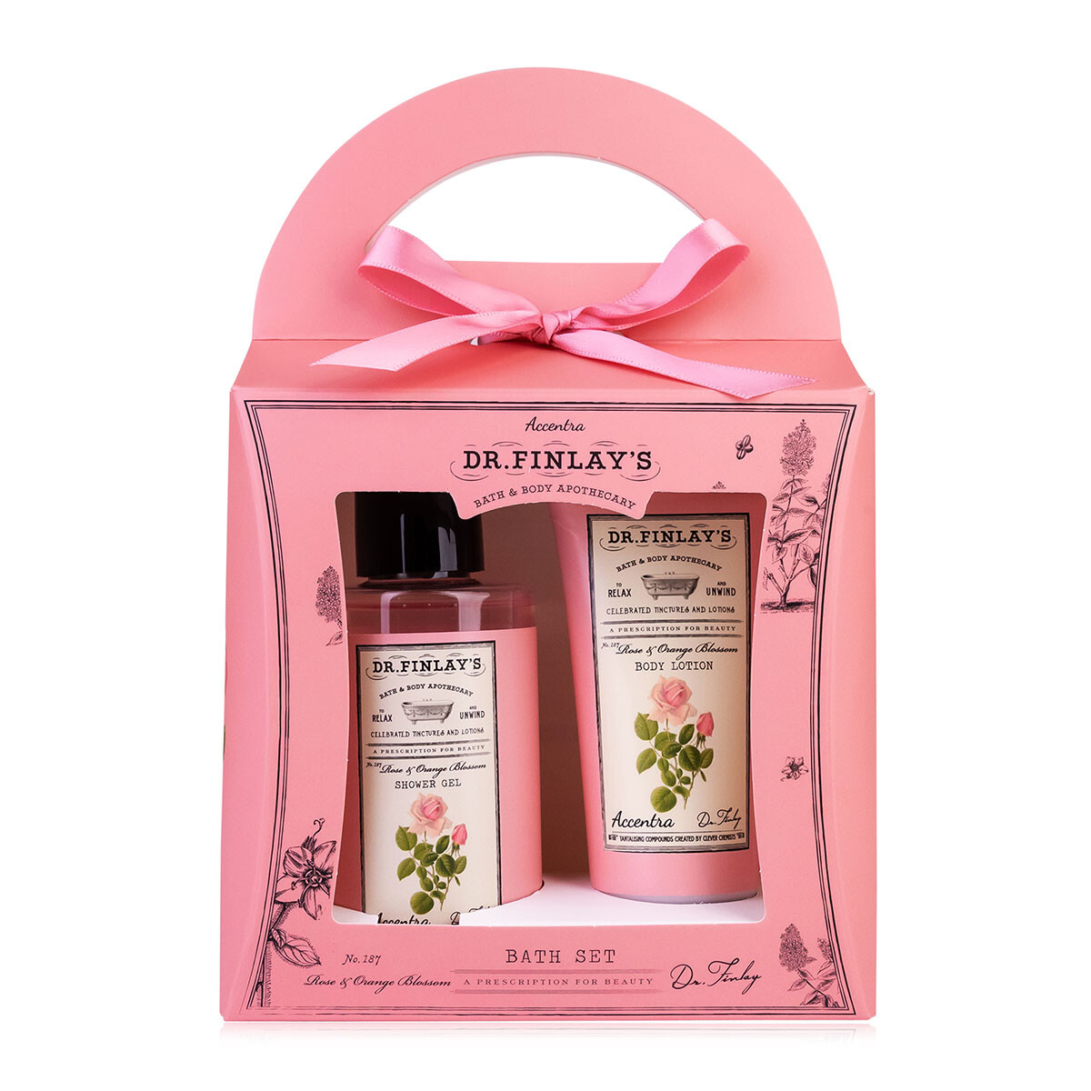 Accentra Darčeková sada telovej starostlivosti Rose & Orange Blossom Dr. Finlay`s