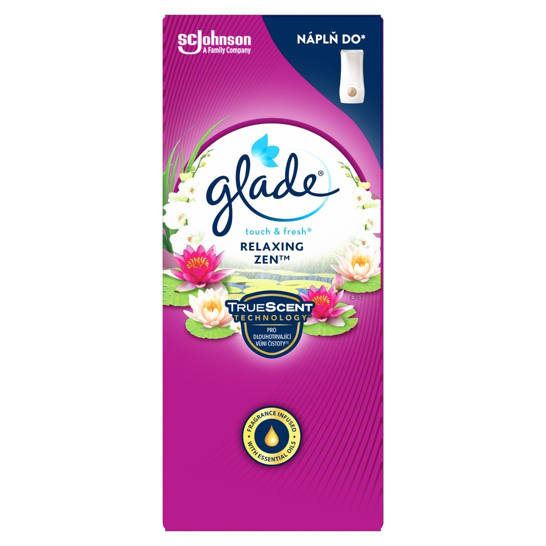 Glade Náplň do osviežovača vzduchu Touch & Fresh Relaxing Zen 10 ml