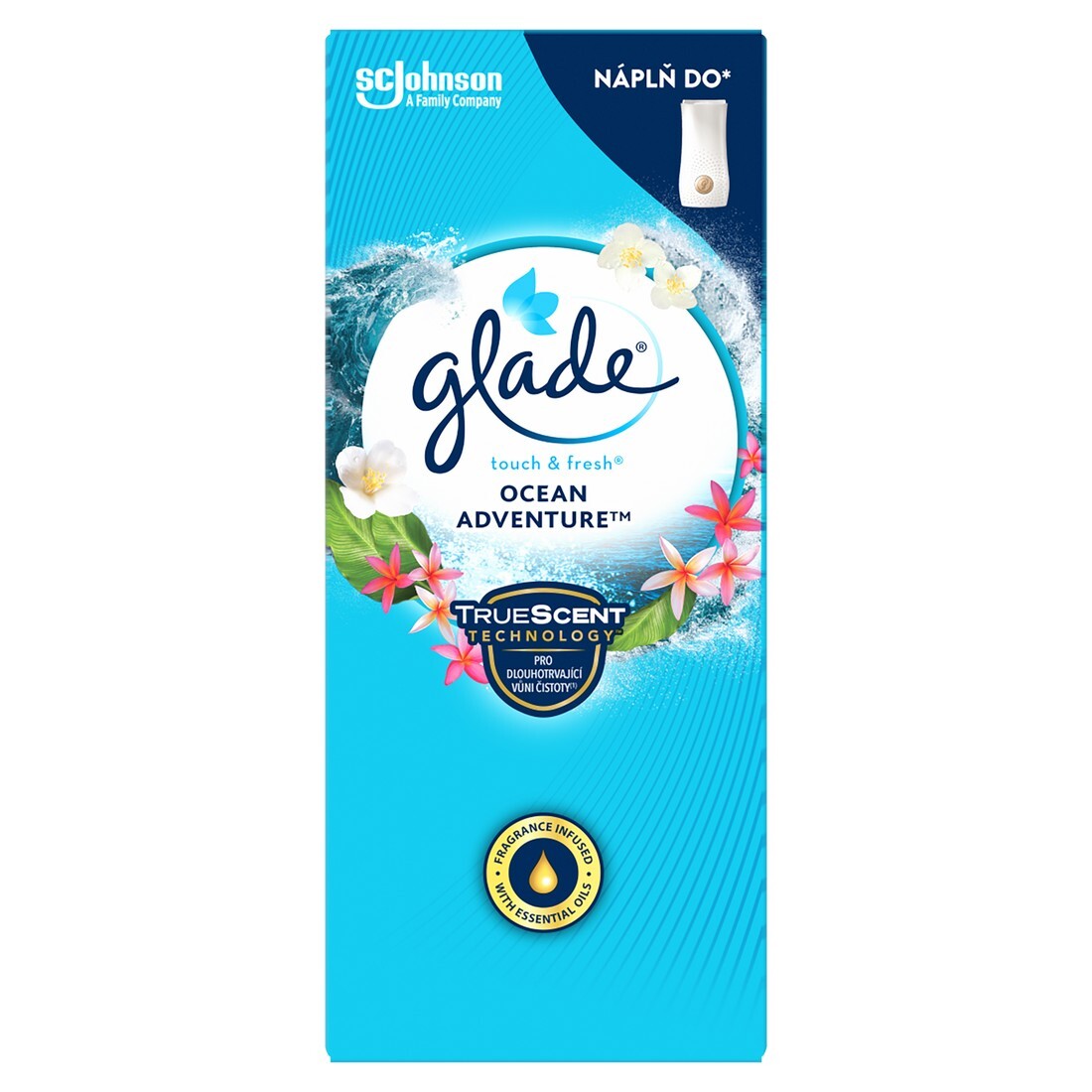Glade Náplň do osviežovača vzduchu Touch & Fresh Ocean Adventure 10 ml