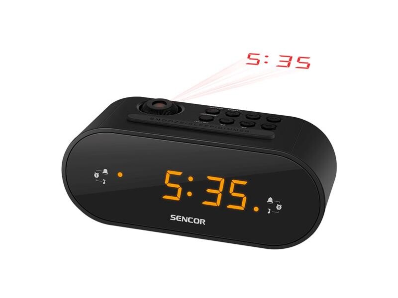 Rádiobudík SENCOR SRC 3100 B Black projekční