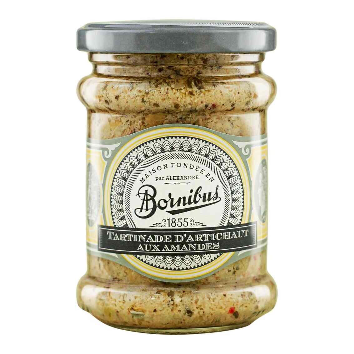 Artičoková nátierka 230 g, s mandľami, BORNIBUS
