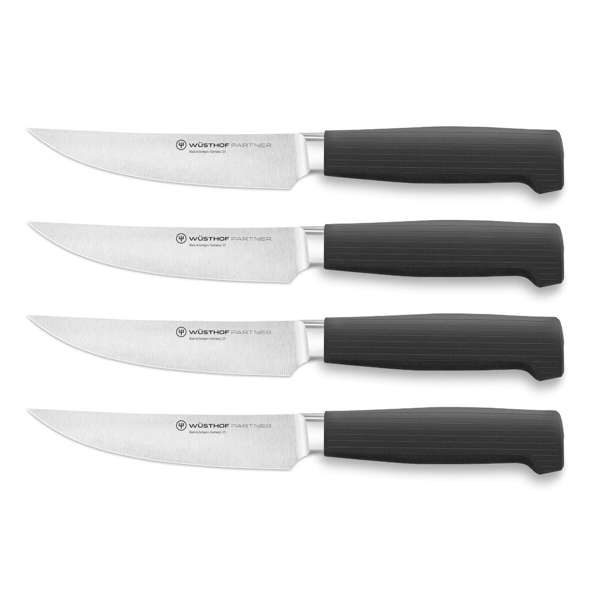 Nôž na steak PARTNER 12 cm, sada 4 ks, čierna, Wüsthof