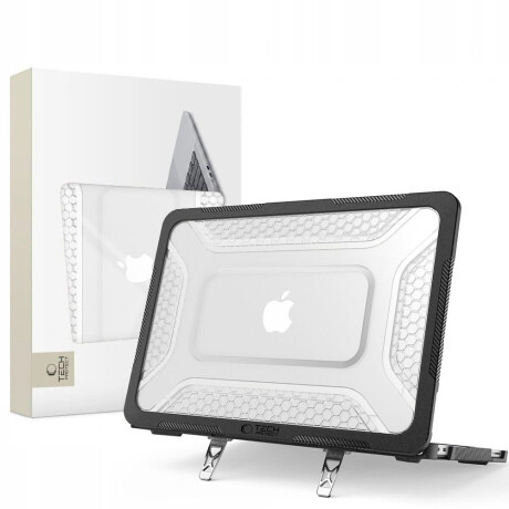 Tech-Protect Kevlar puzdro na MacBook Neo 13'' 2026, čierne / priesvitné