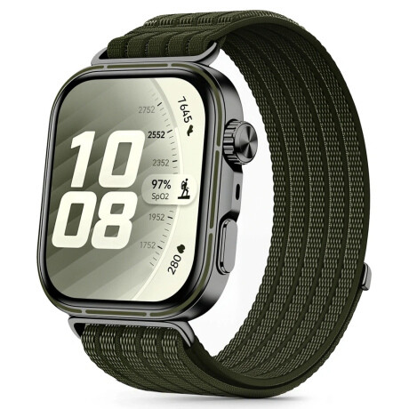 Tech-Protect Nylon remienok na Huawei Watch Fit 3 / 4 / 4 Pro / 5 / 5 Pro, military green