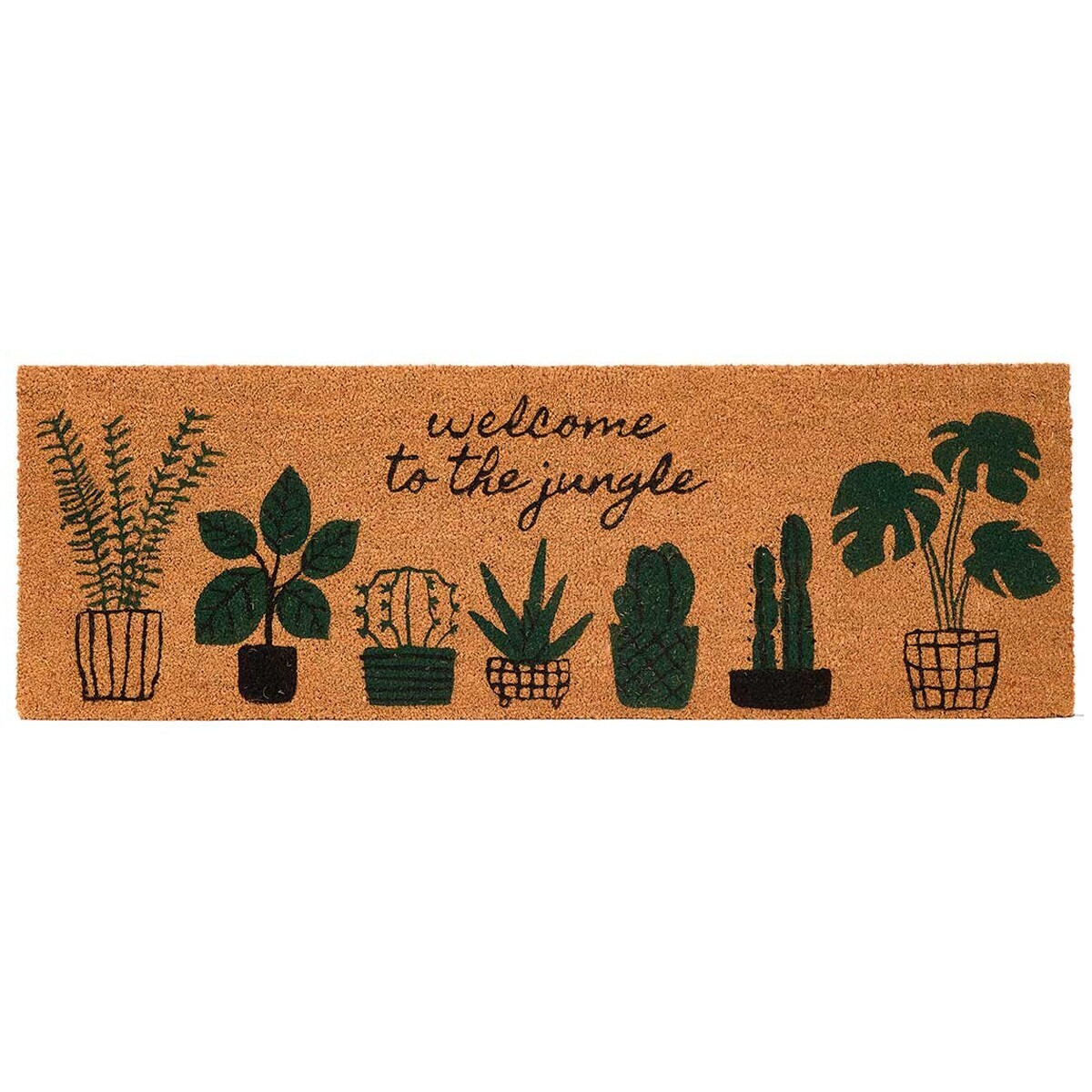 Kokosová rohožka Welcome  40x120 cm hnědá